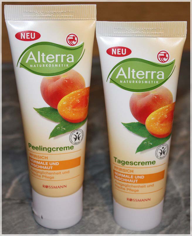 Alterra Peelingcreme escreme Pfirsich Living The Beauty