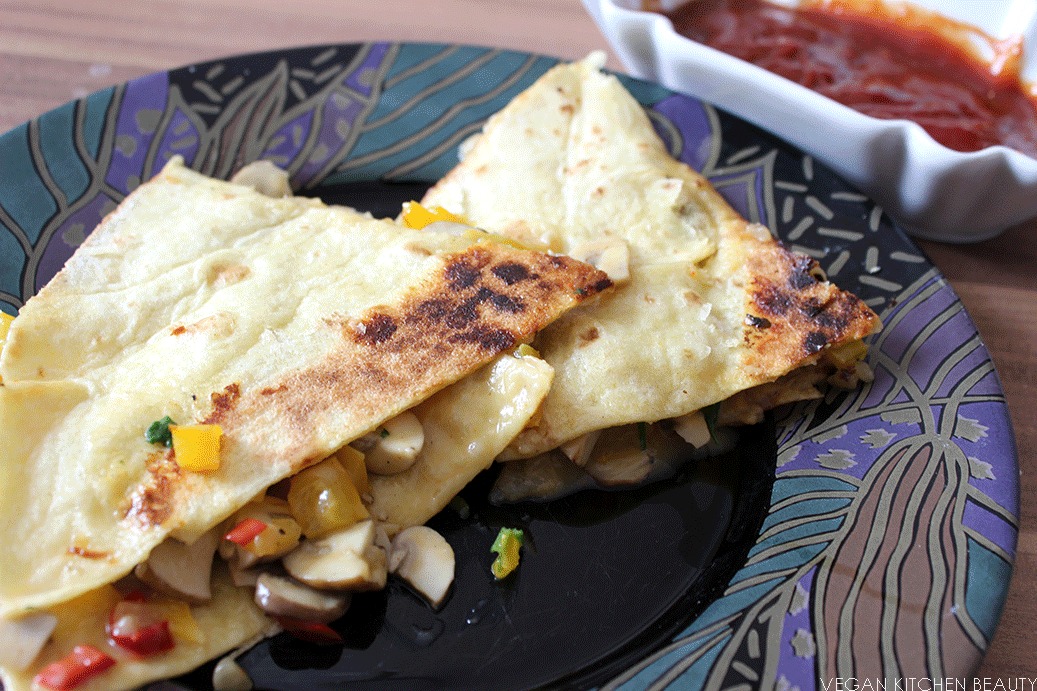 Rezept GemüseQuesadillas mit Hot Sauce Living the Beauty