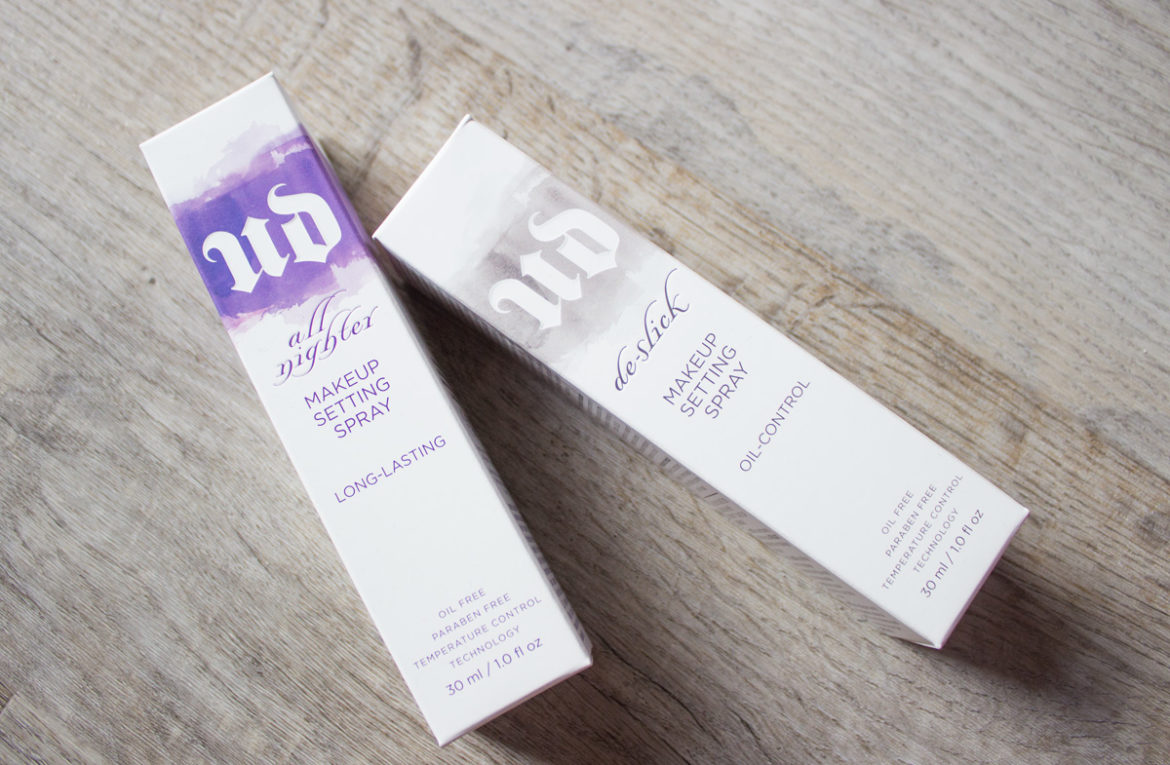 Urban Decay All Nighter & de-Slick Make up Setting Spray