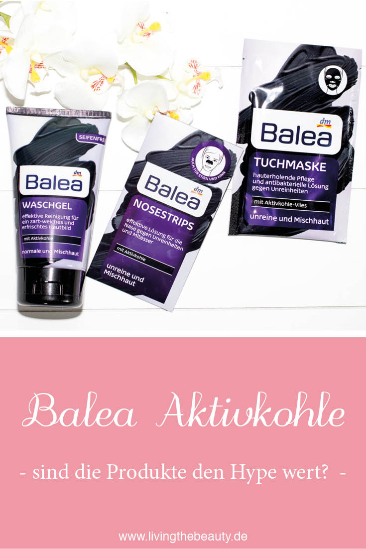 Balea Aktivkohle Nosestrips, Waschgel & Tuchmaske