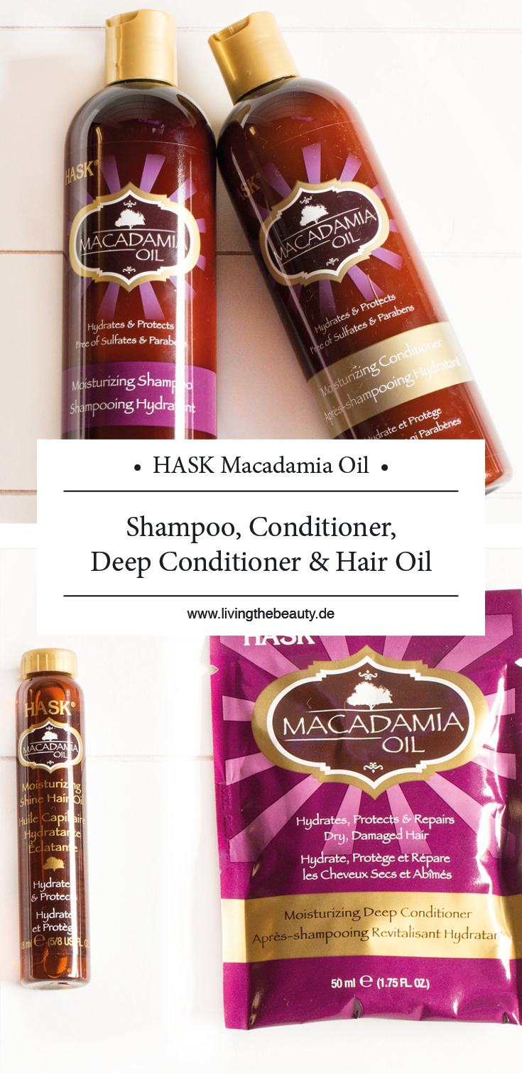 HASK Macadamia Oil Pflegeserie | Shampoo, Conditioner, Deep Conditioner & Hair Oil