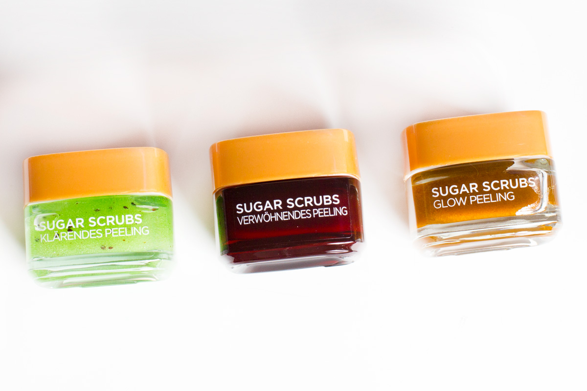 L'Oréal Sugar Scrubs - Verwöhnendes Peeling, Glow Peeling & Klärendes Peeling L'Oréal Sugar Scrubs - Verwöhnendes Peeling, Glow Peeling & Klärendes Peeling