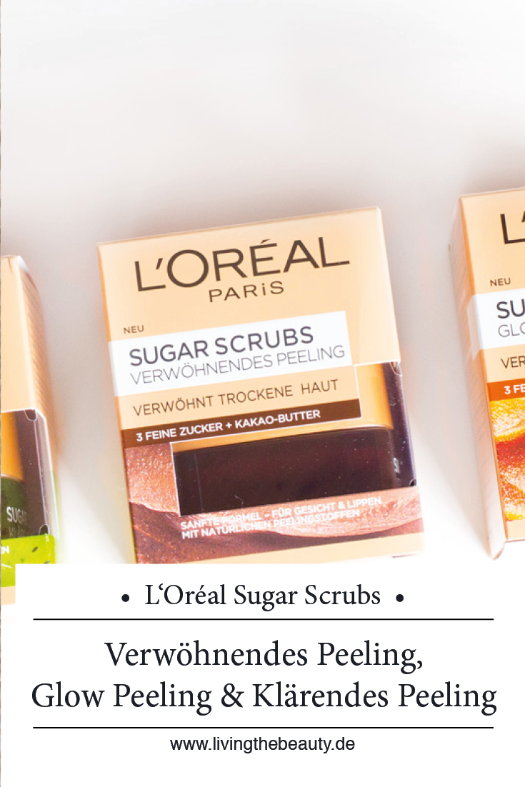 L'Oréal Sugar Scrubs Verwöhnendes Peeling, Glow Peeling & Klärendes