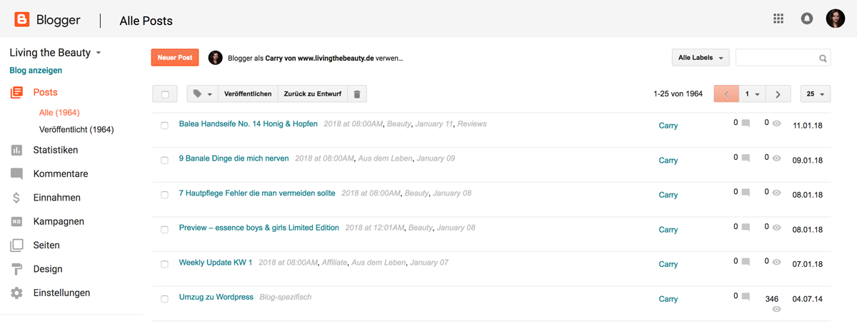 So teilst du deine Blogposts nach dem Umzug zu WordPress weiterhin bei Blogger/Blogspot So teilst du deine Blogposts nach dem Umzug zu WordPress weiterhin bei Blogger/Blogspot
