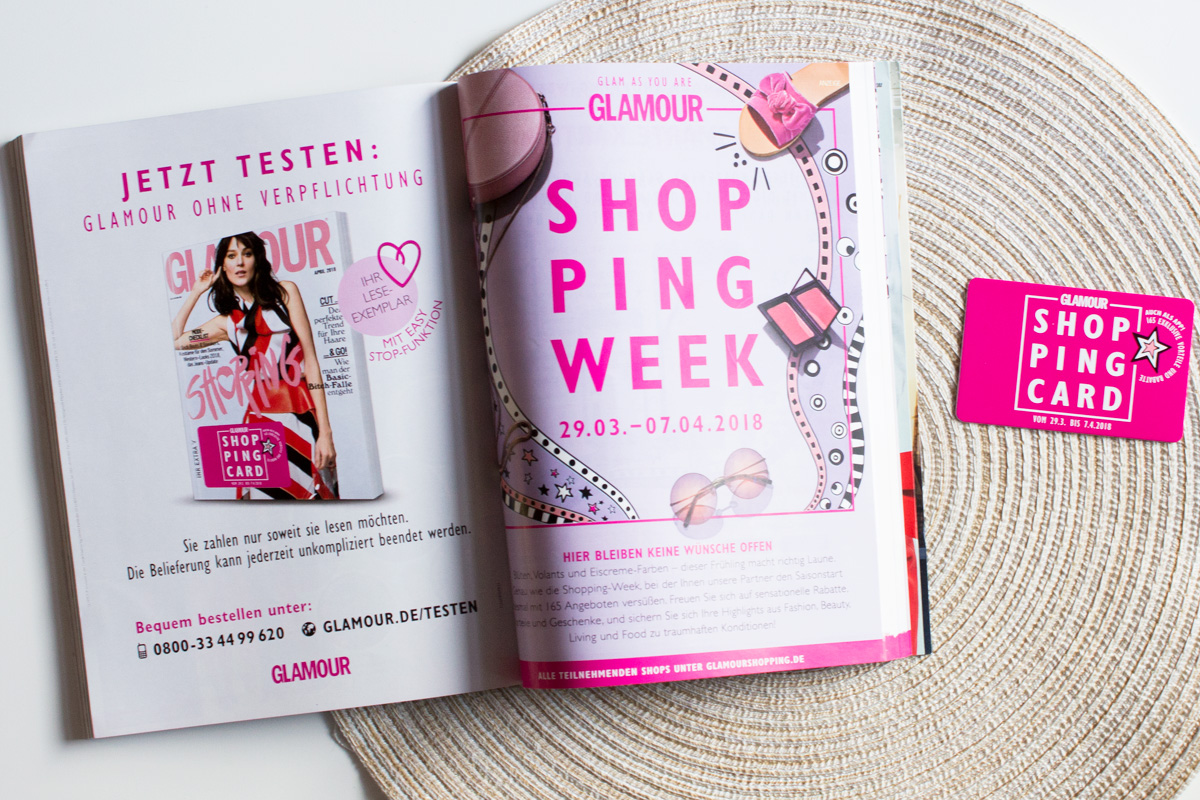 Glamour Shopping Week April 2018 - Alle Infos, Rabatte & Teilnehmer Glamour Shopping Week April 2018 - Alle Infos, Rabatte & Teilnehmer