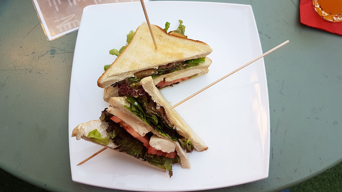 Sandwich "Max Kolbe" im Max in Karlsruhe Sandwich "Max Kolbe" im Max in Karlsruhe