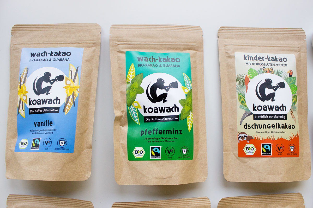Koawach - leckere Bio & Fairtrade Kakaos mit Guarana Koawach - leckere Bio & Fairtrade Kakaos mit Guarana