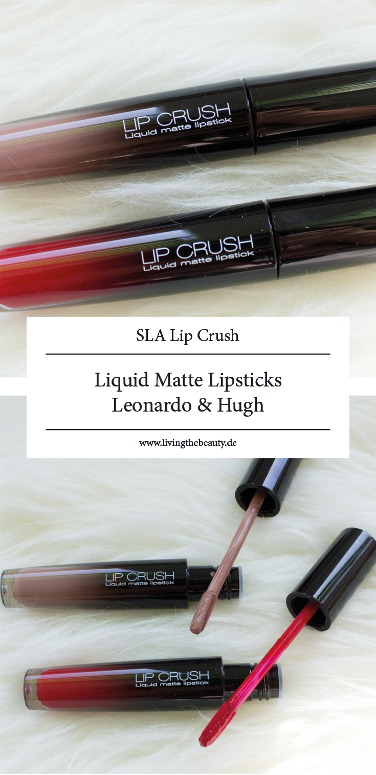 SLA Lip Crush Liquid Matte Lipsticks "Leonardo" & "Hugh"