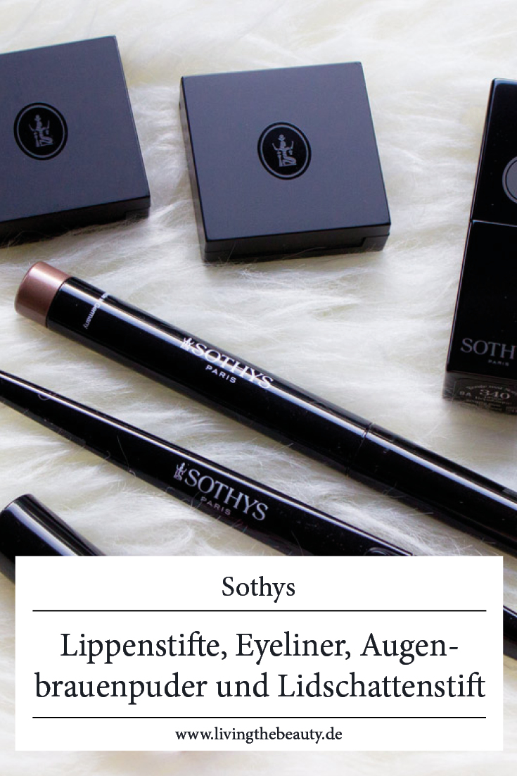 Sothys' Dekorative Kosmetik im Test - Lippenstifte, Eyeliner, Augenbrauenpuder und Lidschattenstift