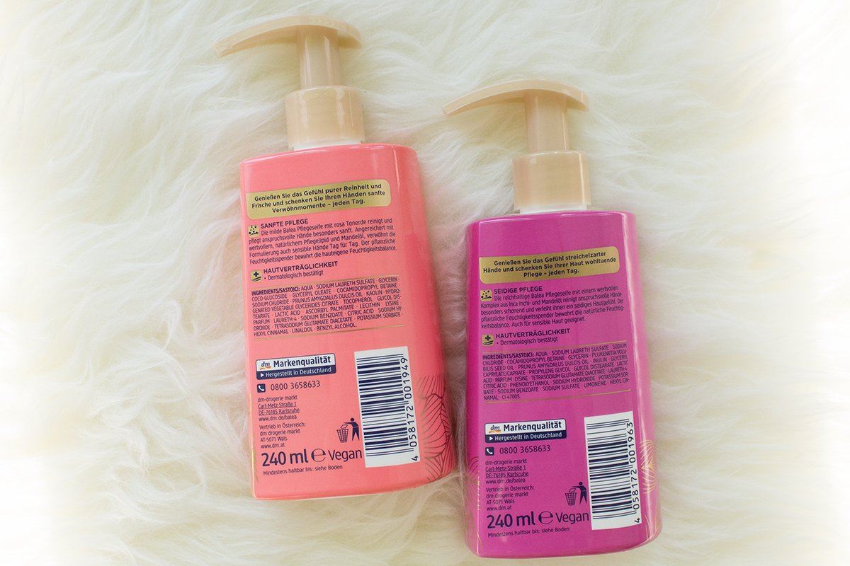 Balea Seifen Pure&Soft und Silk&Soft